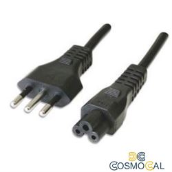 Cavo alimentazione C5 3 poli 1,5mt spina italiana - bulk