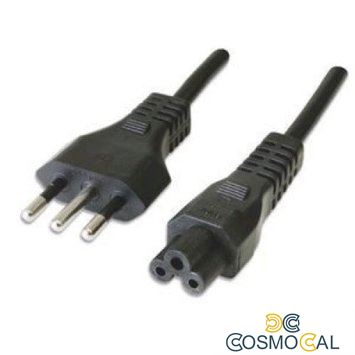 Cavo alimentazione C5 3 poli 1,5mt spina italiana - bulk
