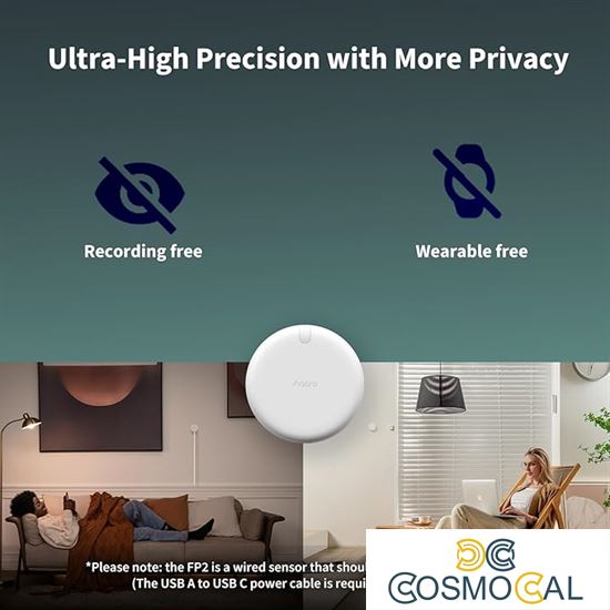 Aqara Sensore di presenza FP2 Bluetooth+Matter