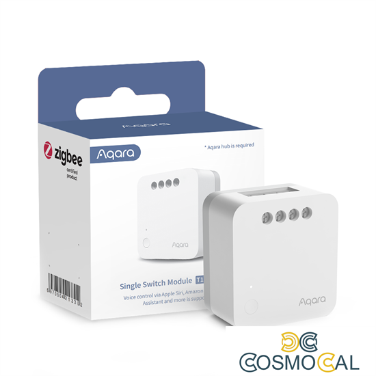 Aqara Modulo Interruttore Singolo T1 (Senza Neutro) Luci/Prese/v