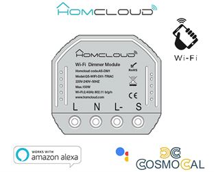 Modulo Dimmer 1CH Wi-Fi da incasso
