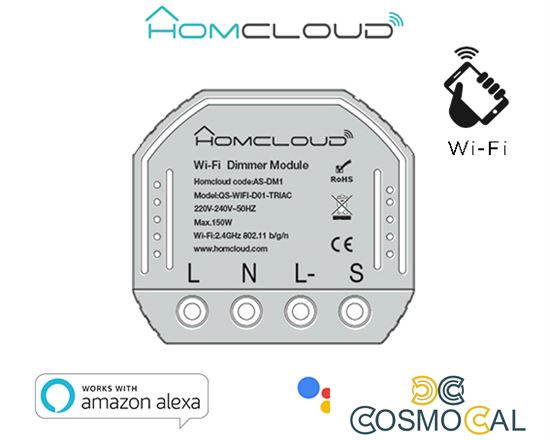 Modulo Dimmer 1CH Wi-Fi da incasso