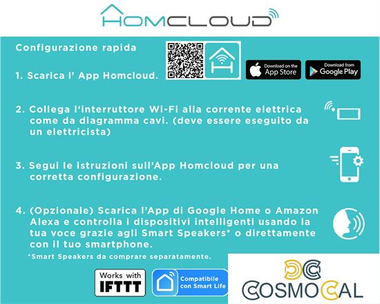 Modulo Dimmer 1CH Wi-Fi da incasso