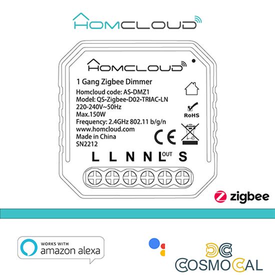 Modulo Dimmer 1CH Zigbee da incasso