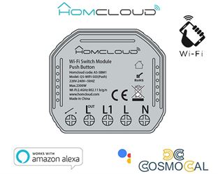 Modulo Pulsante&Interruttore 1CH Wi-Fi da incasso
