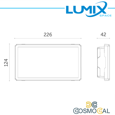 Plafo emergenza (8W) 1W LED 170lm IP65 1ora SE+SA