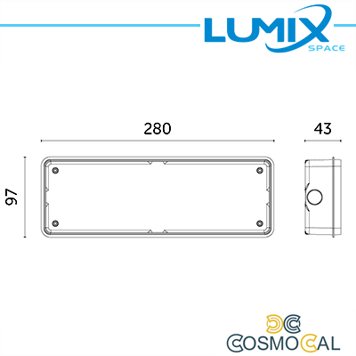 Scatola incasso filomuro per Plafo IP20/40