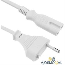 Cavo alimentazione bipolare 1 mt bianco - bulk