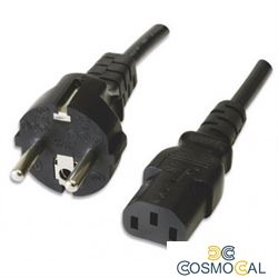 Cavo alimentazione C13 F a Schuko 1,20m nero