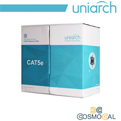 Uniarch Cavo ethernet CAT5E UTP LSZH 8 fili 24AWG, Rame, 305metr