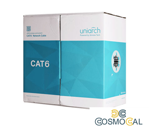 Cavo ethernet CAT6 UTP PVC 8 fili 24AWG, Rame, 305metri