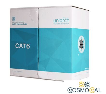 Cavo ethernet CAT6 UTP PVC 8 poli,CCA Rame Allumin.100metri
