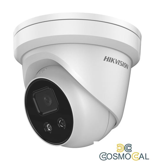 TURRET IP Hikvision 4MP, Ottica Fissa 2.8mm PoE,  ACUSENSE