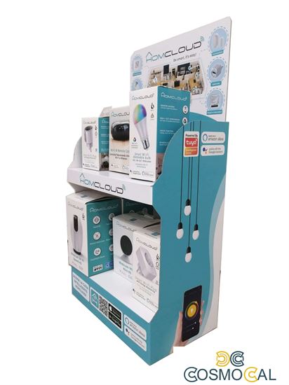 Espositore Homcloud da banco in cartone