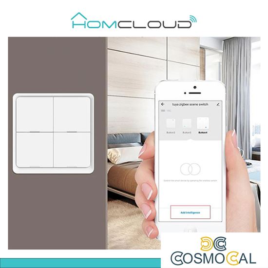 Pulsante a muro senza fili intelligente 3CH