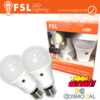 Lampada Goccia SensoreCrepusco: Confezione PROMO 2PACK 3000K