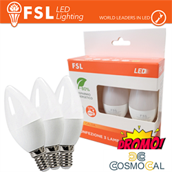 Lampada Oliva E14: Confezione PROMO 3PACK - 6W 3000K