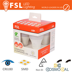 Lampada Goccia: Confezione PROMO 4PACK Mix 2x9w+2x12w 3000K