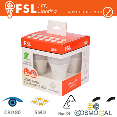 Lampada Goccia: Confezione PROMO 4PACK Mix 2x9w+2x12w 3000K