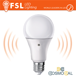 Lampada Goccia - 9W 3000K E27 Sensore Crepuscolare 2 LATI