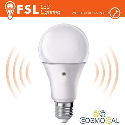 Lampada Goccia - 9W 4000K E27 Sensore Crepuscolare 2 LATI