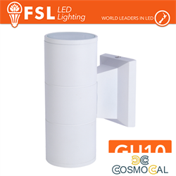 Applique portalampada 2 vie, GU10  IP54 - BIANCO