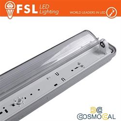 Plafo Stagna Porta tubo T8 IP65: 1 tubo 150cm