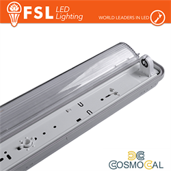 Plafo Stagna Porta tubo T8 IP65: 1 tubo 150cm