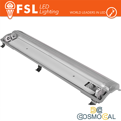 Plafo Stagna Porta tubo T8 IP65: 1 tubo 60cm