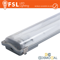 Plafo Stagna Porta tubo T8 IP65: 2 tubo 120cm