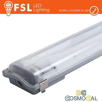 Plafo Stagna Porta tubo T8 IP65: 2 tubo 120cm