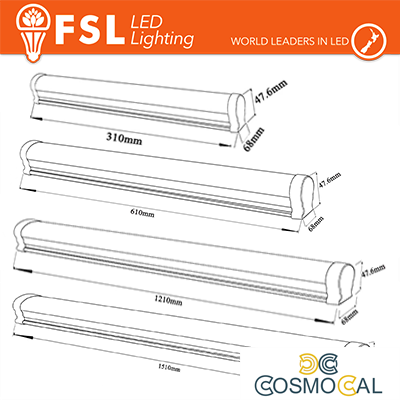 Barra Plafoniera LED IP65 - luce naturale 4000K, 45w, 150cm