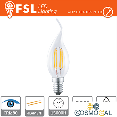 Lampada Filamento Colpo di Vento - 4W 2700K E14 400LM