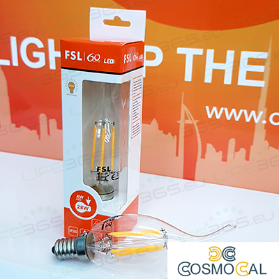 Lampada Filamento Colpo di Vento - 4W 2700K E14 400LM