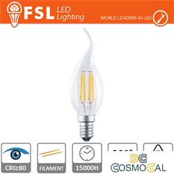 Lampada Filamento Colpo di Vento - 4W 4000K E14