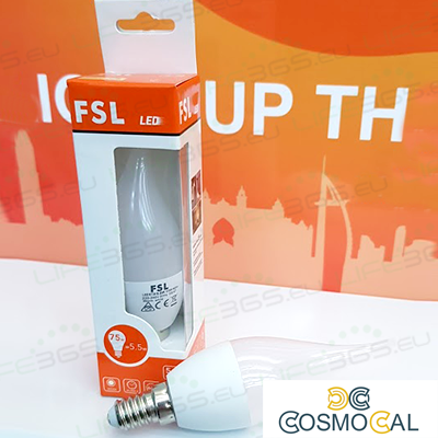 Lampada Colpo di Vento - 5,5W 3000K E14