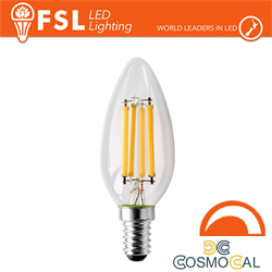 Lampada Filamento Oliva - 4W 2700K E14 400LM Dimmerabile