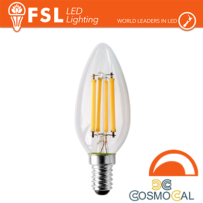 Lampada Filamento Oliva - 4W 2700K E14 400LM Dimmerabile