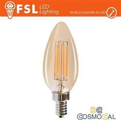 Lampada Oliva Filamento Ambra - 4W 2200K E14 330LM