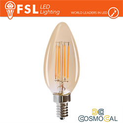 Lampada Oliva Filamento Ambra - 4W 2200K E14 330LM