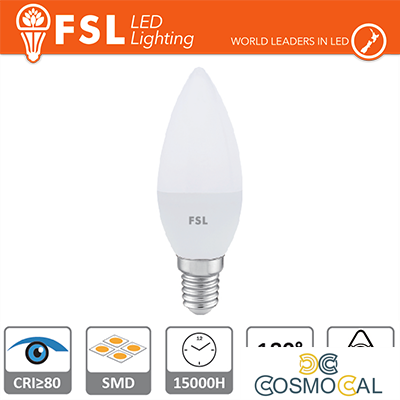 Lampada Oliva - 7,5W 4000K E14