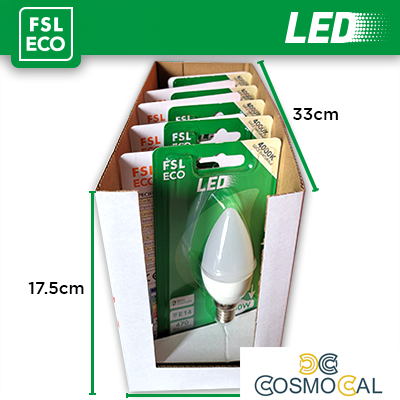 Lampada Oliva BLISTER - 5,5W 3000K E14