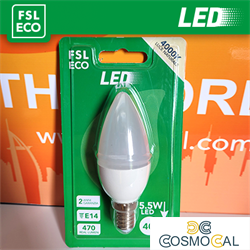 Lampada Oliva BLISTER - 5,5W 4000K E14