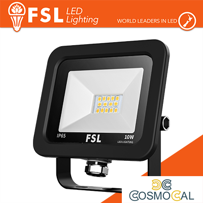 Proiettore per esterni Nero 10W - IP65 115° 4000K