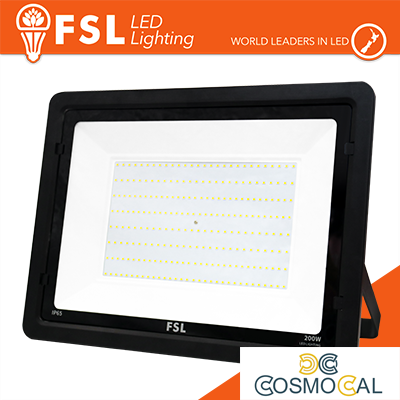 Proiettore per esterni Nero 200W - IP65 115° 4000K