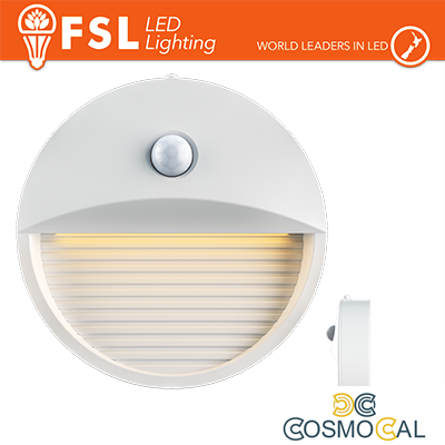 Luce notturna tonda con sensore di movimento bispina con esposit