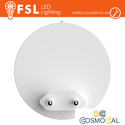 Luce notturna tonda con sensore di movimento bispina con esposit