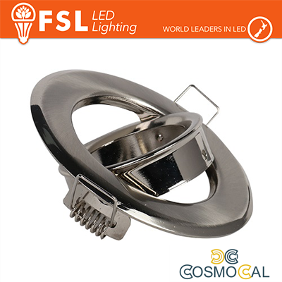 Ghiera orientabile foro 70mm COLORE NIKEL