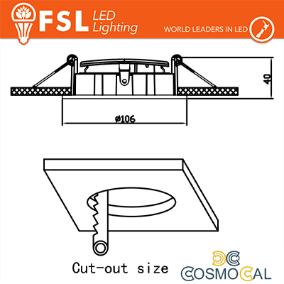 Ghiera orientabile 3D TONDA - Alluminio verniciato a polvere, fo