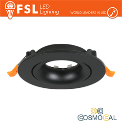 Ghiera orientabile TONDA - Alluminio verniciato a polvere, foro